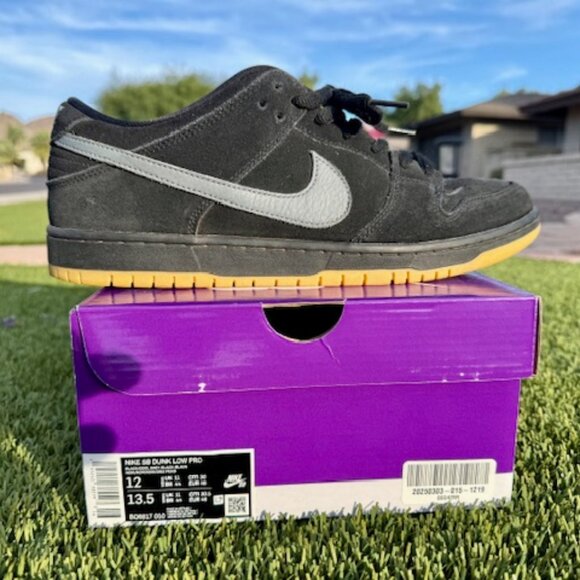 Nike SB Dunk Low Pro Fog Black Gray 2023 BQ6817-010 Men's 12 - Picture 7 of 11